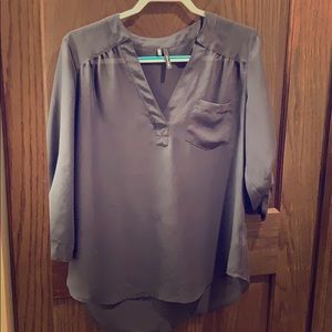 Maurice’s Gray V Neck Blouse